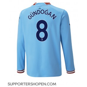 Manchester City Ilkay Gundogan #8 Hemma Matchtröja 2022-23 Långärmad